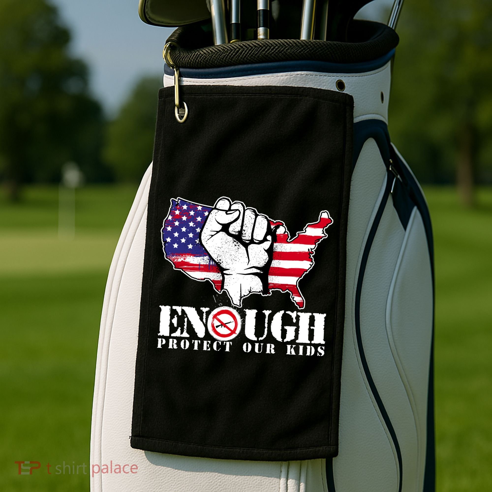 ENOUGH Protect Our Kids Stop Gun Violence Golf Towel