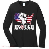 ENOUGH Protect Our Kids Stop Gun Violence Women's Long Sleeve Shirt thumb 0