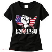 ENOUGH Protect Our Kids Stop Gun Violence Women's T-Shirt thumb 0