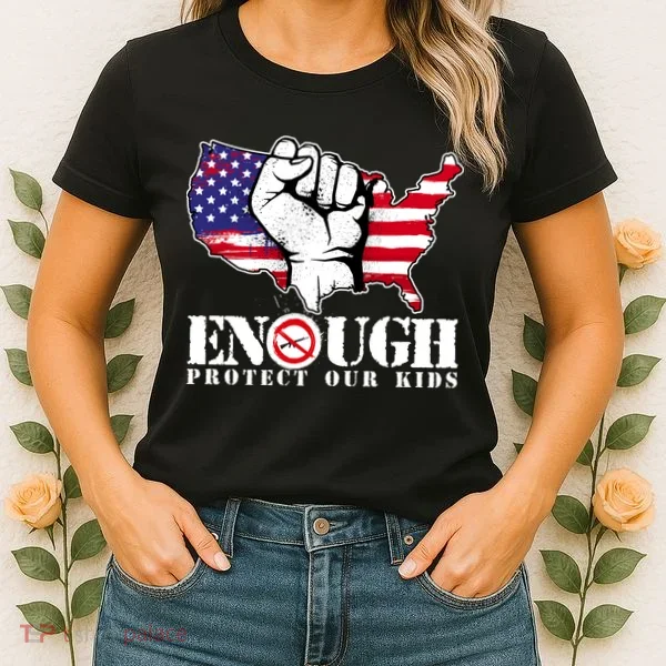 ENOUGH Protect Our Kids Stop Gun Violence Women's T-Shirt
