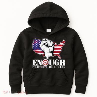 ENOUGH Protect Our Kids Stop Gun Violence Kids Hoodie