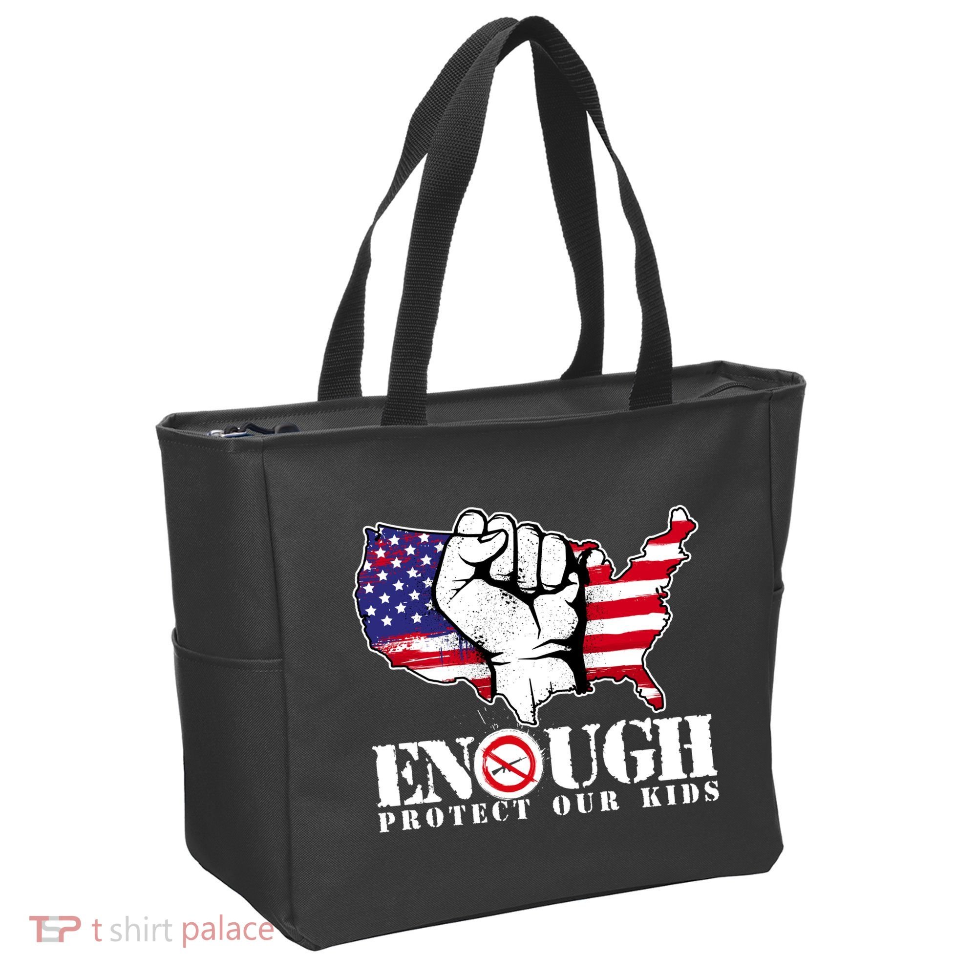 ENOUGH Protect Our Kids Stop Gun Violence Tote Bag
