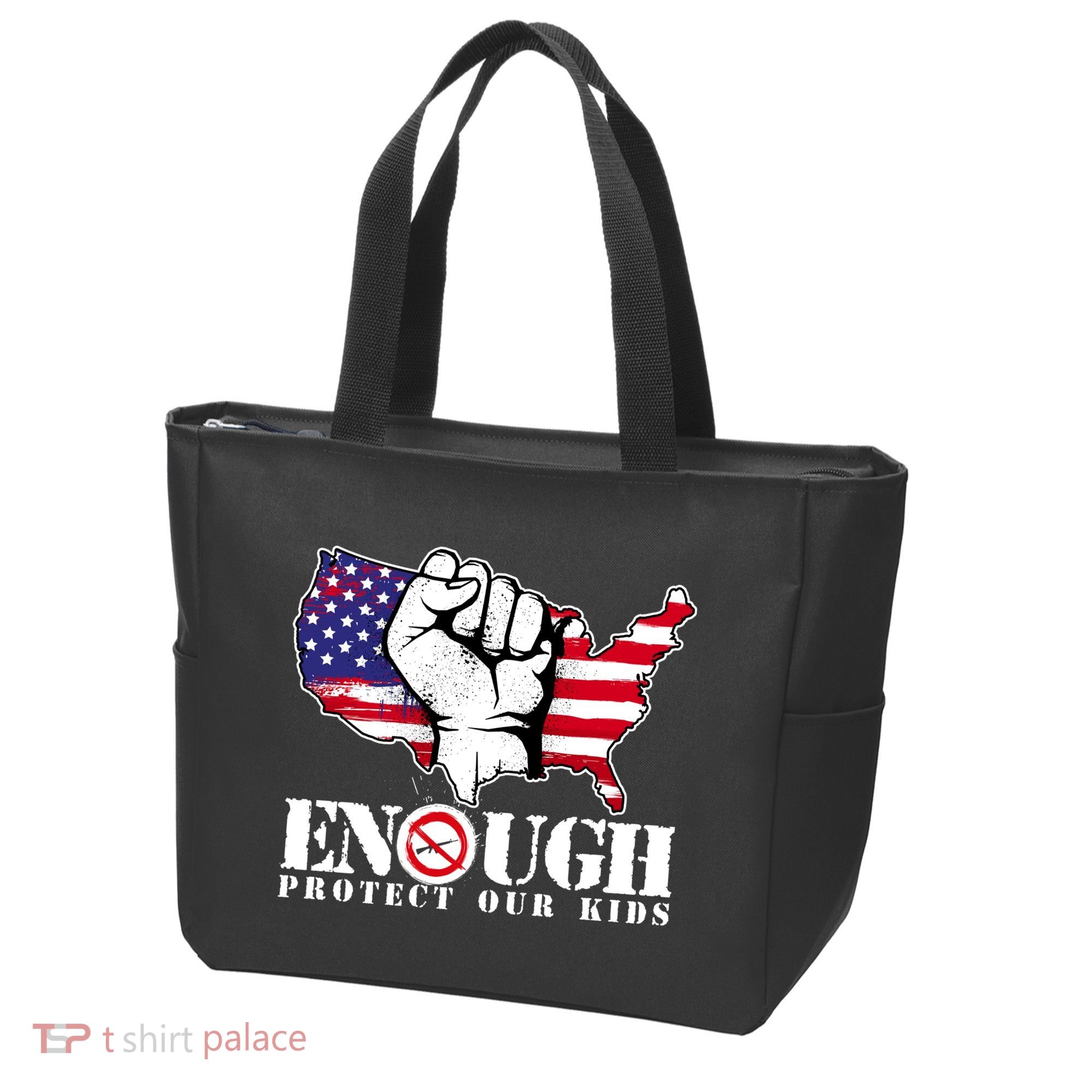 ENOUGH Protect Our Kids Stop Gun Violence Tote Bag