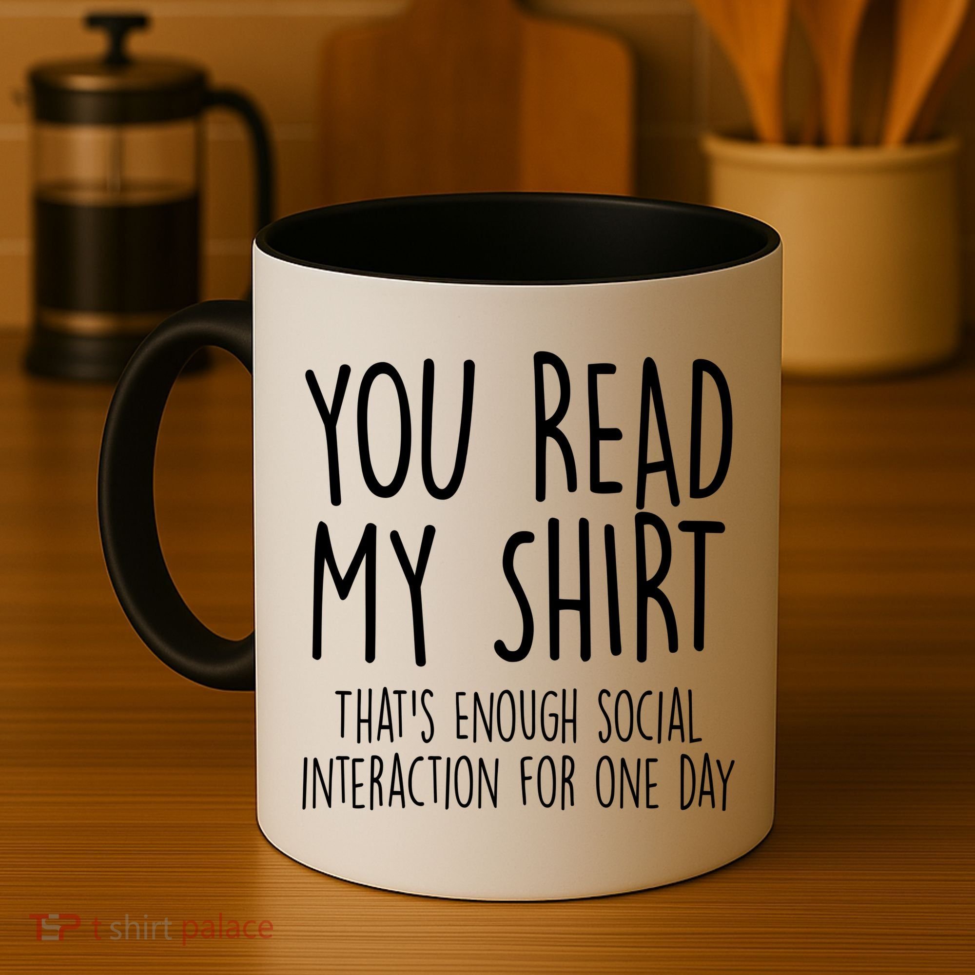Enough Social Interaction Funny Coffee Mug