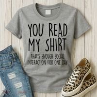 Enough Social Interaction Funny Women's T-Shirt thumb 3