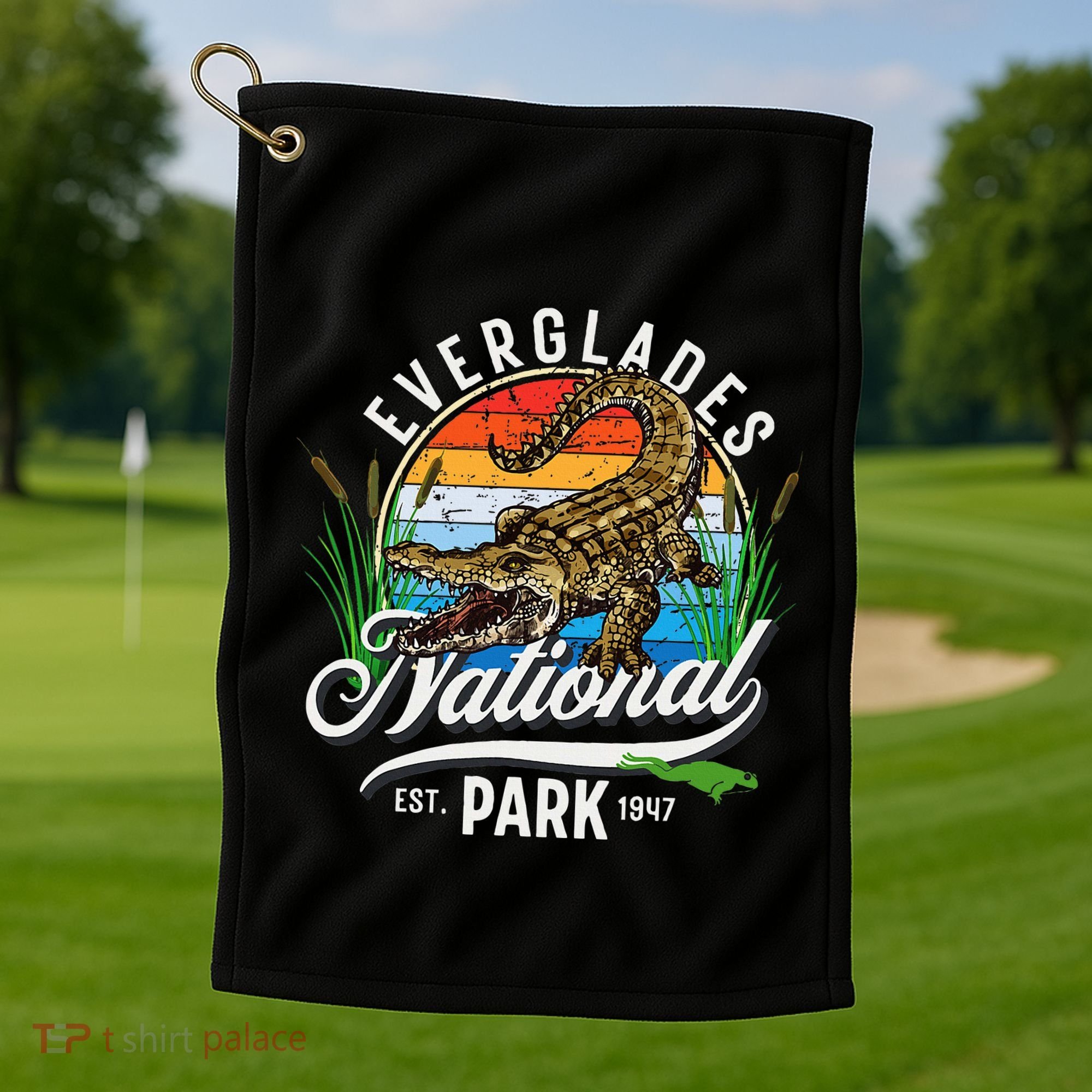 Everglades National Park Tourist Gift Golf Towel