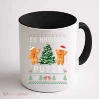 Es Navidad Putos Ugly Christmas Sweater Latino Feliz Navidad Coffee Mug thumb 1