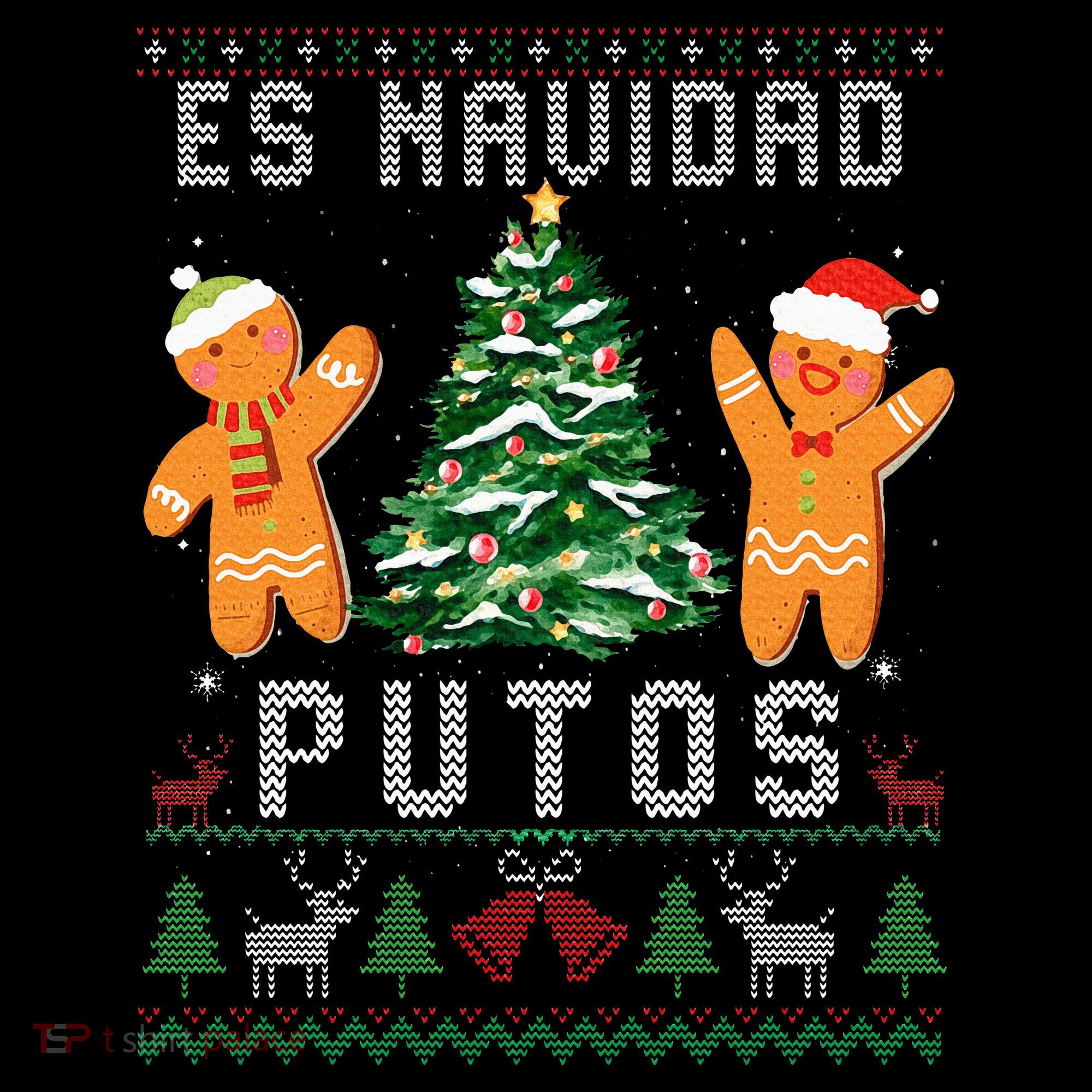 Es Navidad Putos Ugly Christmas Sweater Latino Feliz Navidad Coffee Mug