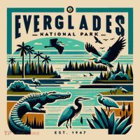 Everglades National Park Florida Modern Tote Bag thumb 4