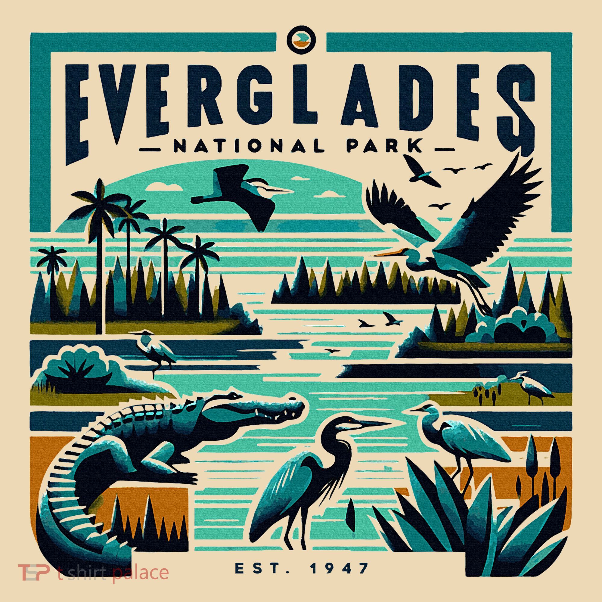Everglades National Park Florida Modern Tote Bag