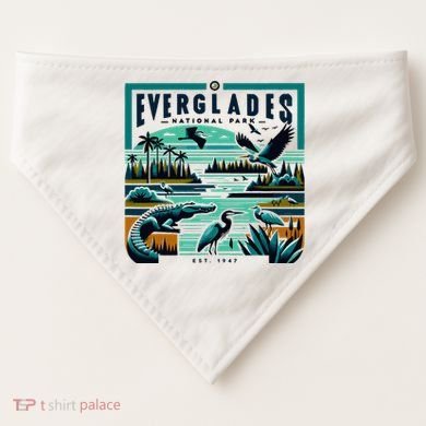 Everglades National Park Florida Modern USA-Made Doggie Bandana