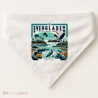 Everglades National Park Florida Modern USA-Made Doggie Bandana thumb 0