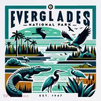 Everglades National Park Florida Modern Mousepad thumb 1