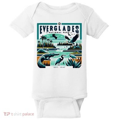 Everglades National Park Florida Modern Baby Bodysuit