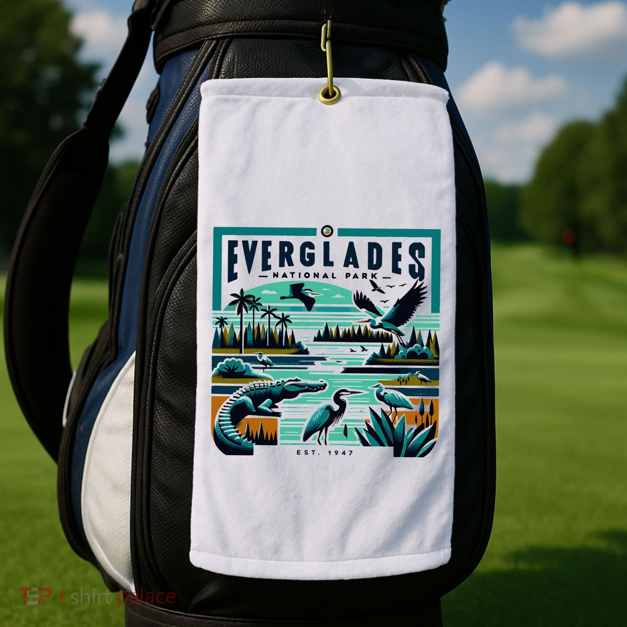 Everglades National Park Florida Modern Golf Towel
