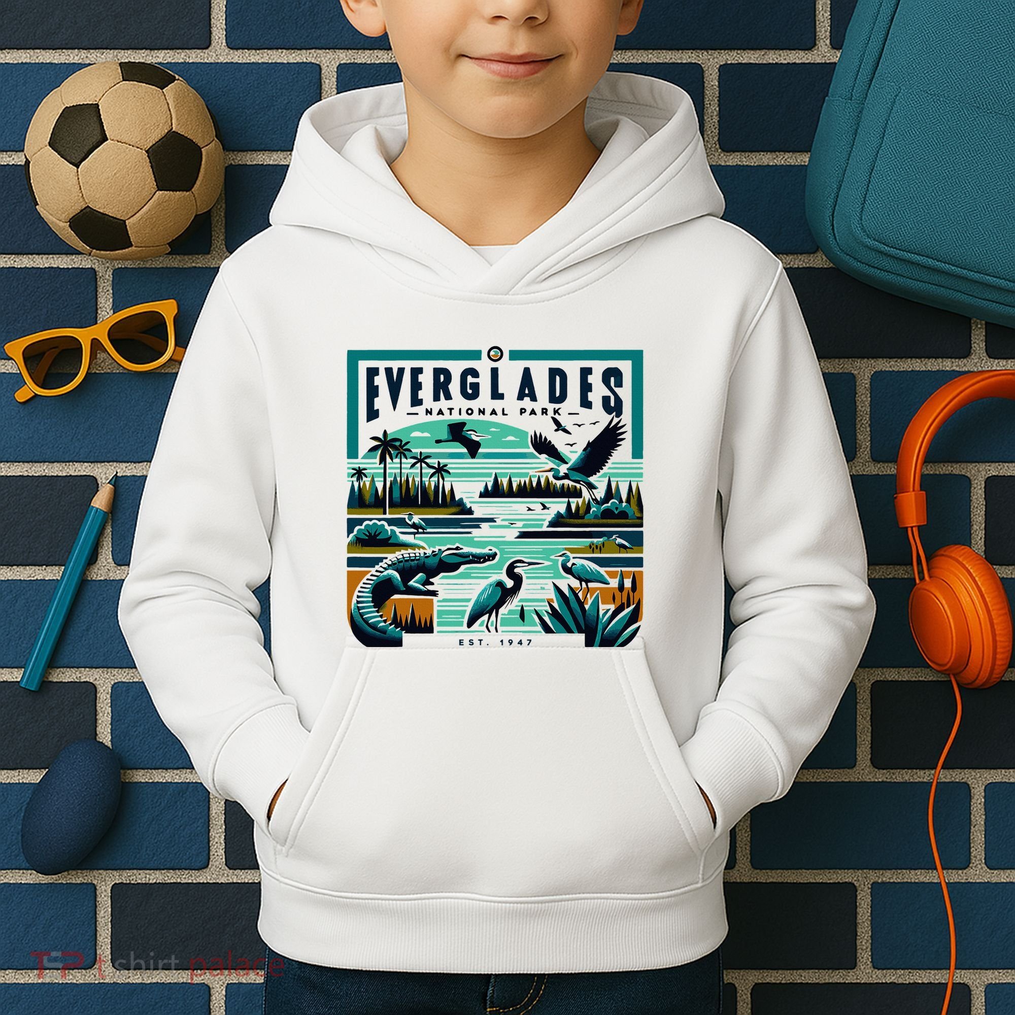 Everglades National Park Florida Modern Kids Hoodie