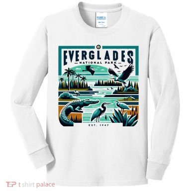 Everglades National Park Florida Modern Kids Long Sleeve Shirt