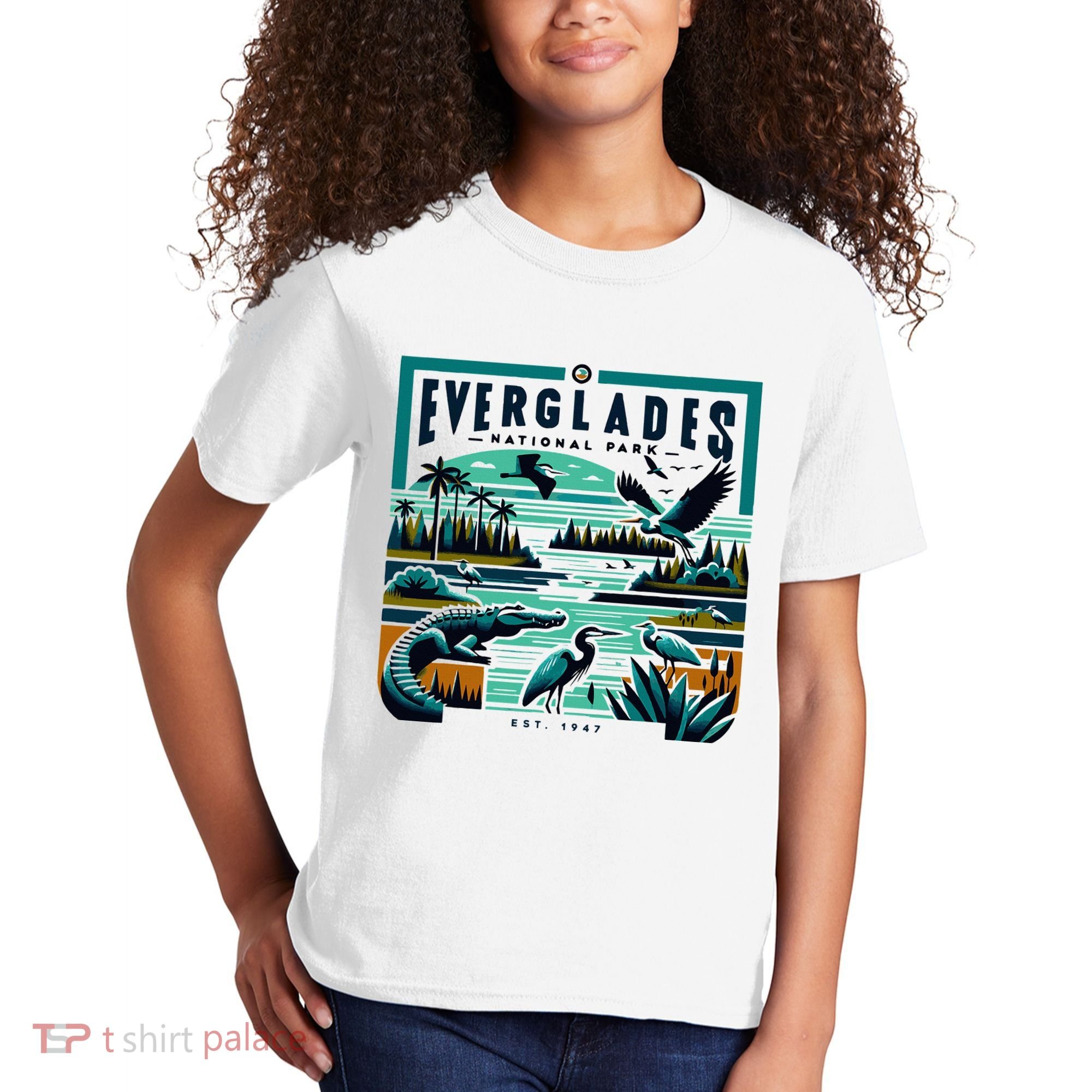 Everglades National Park Florida Modern Kids T-Shirt