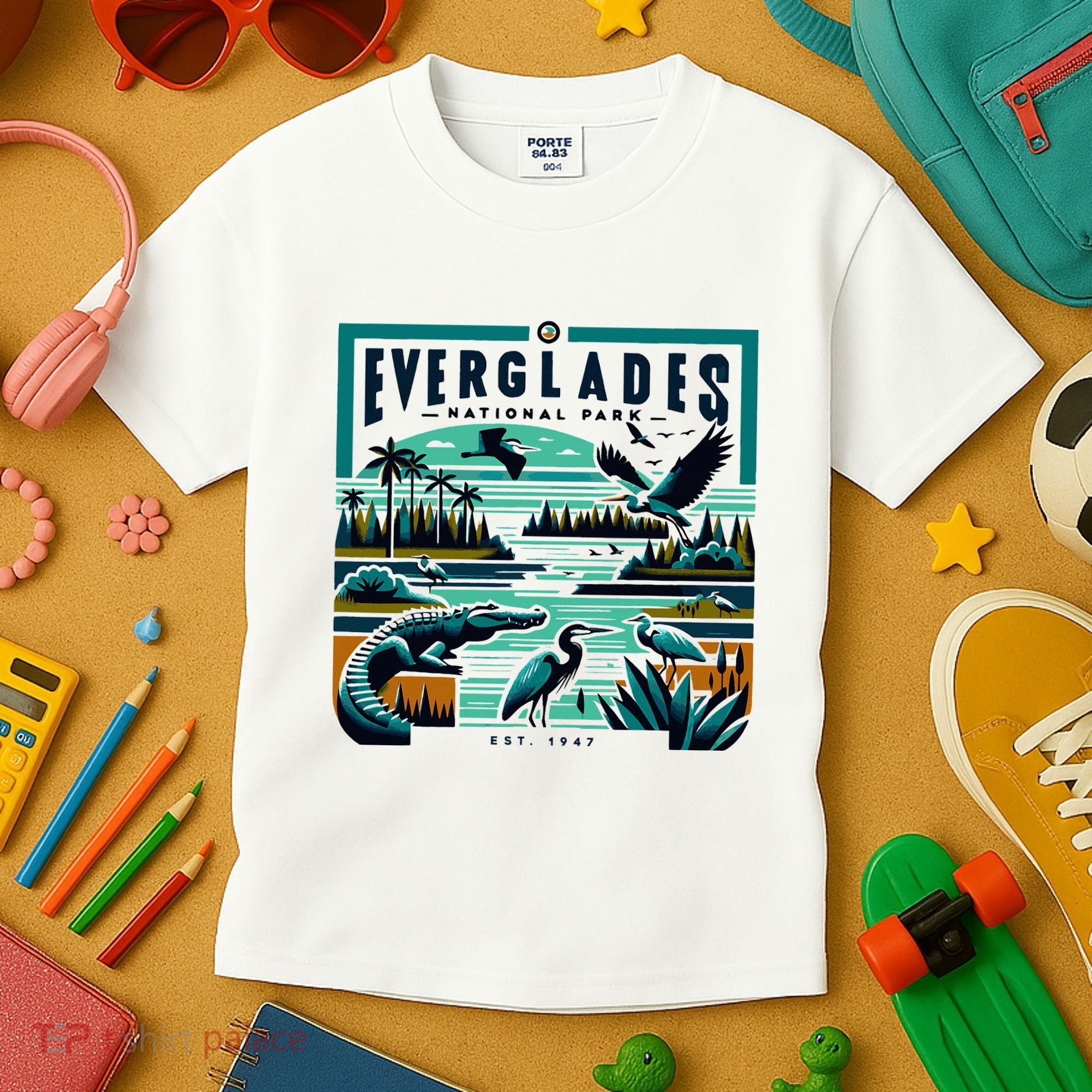 Everglades National Park Florida Modern Kids T-Shirt