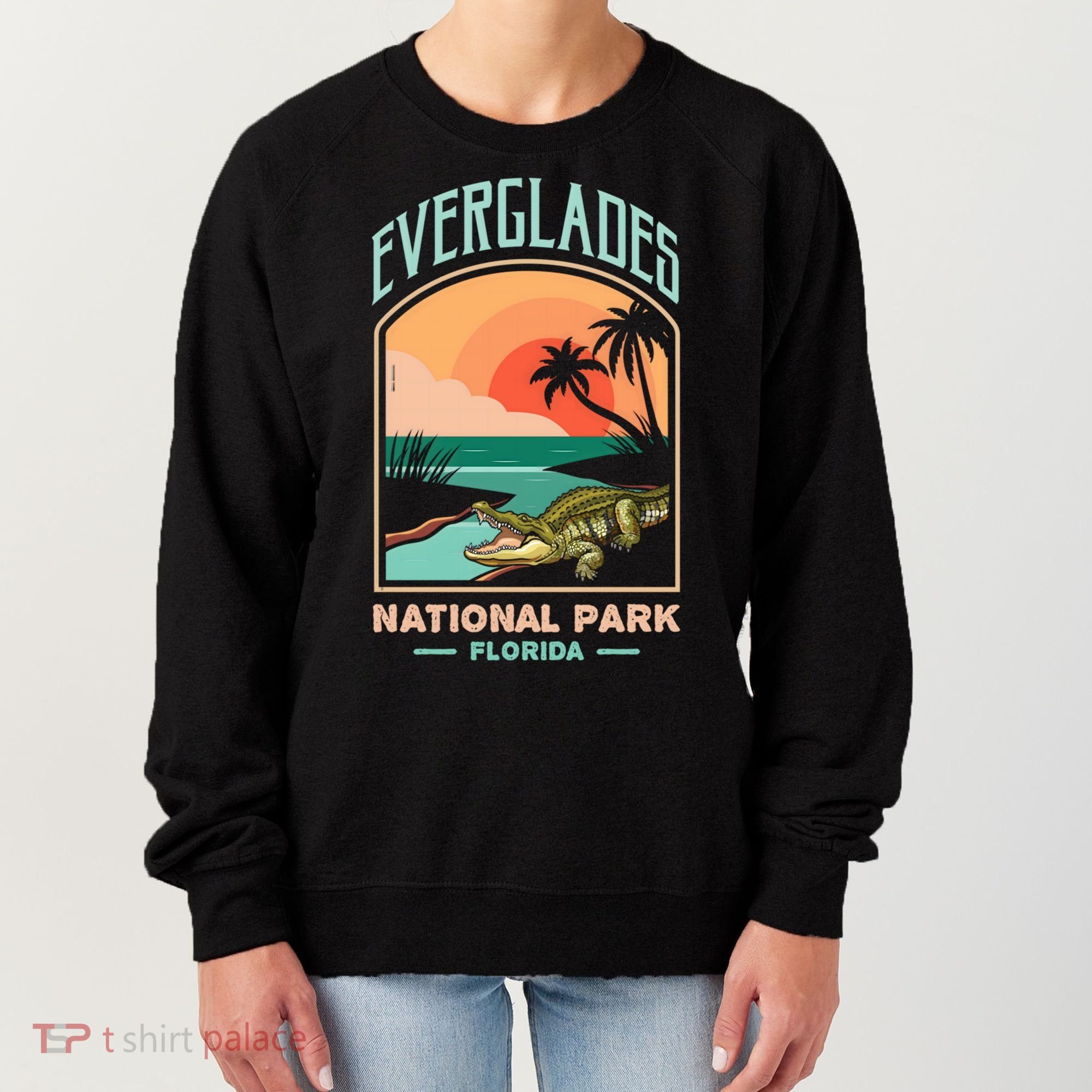 Everglades National Park Us Crocodile Florida Alligators Gift Women's Sweatshirt