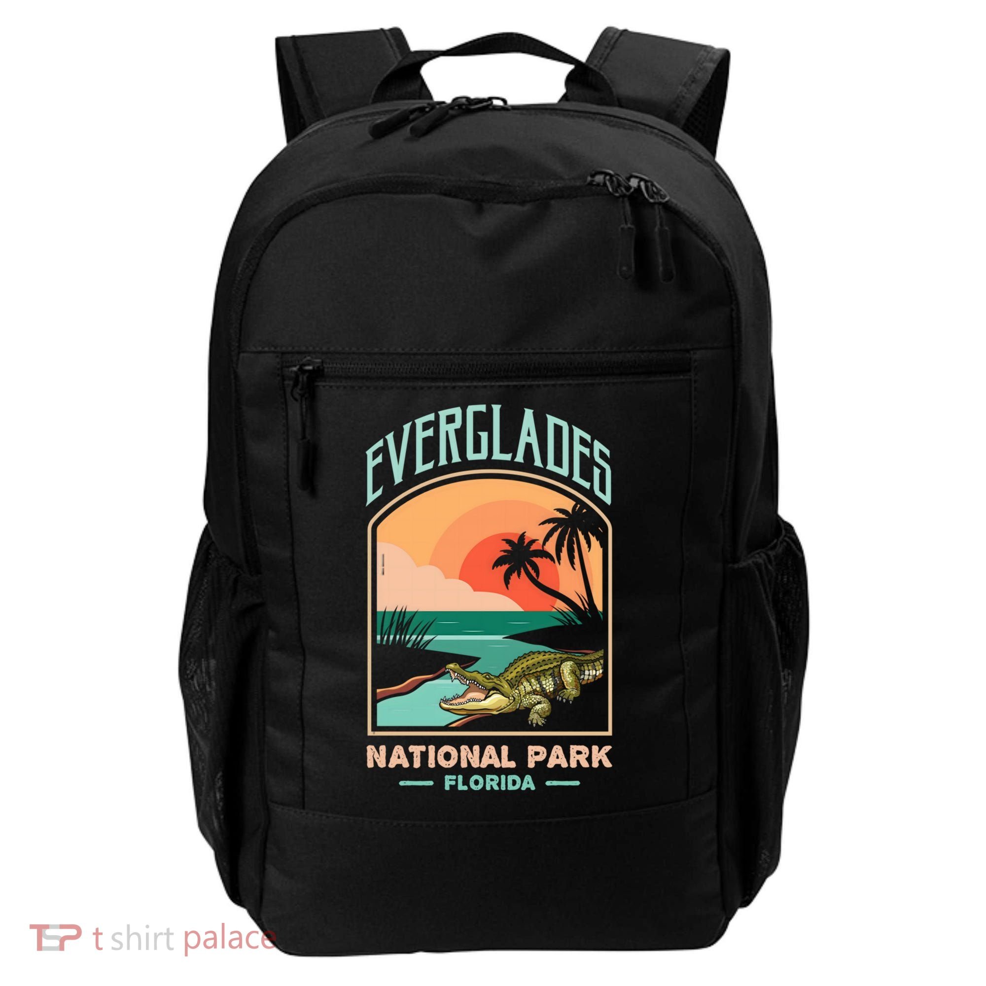 Everglades National Park Us Crocodile Florida Alligators Gift Backpack