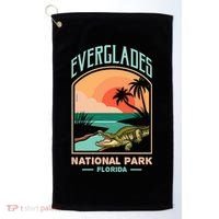 Everglades National Park Us Crocodile Florida Alligators Gift Golf Towel thumb 0