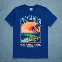 Everglades National Park Us Crocodile Florida Alligators Gift T-Shirt thumb 5