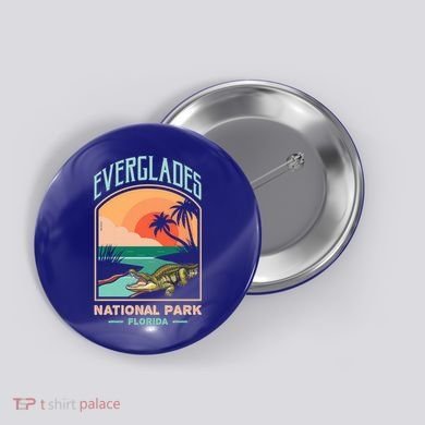 Everglades National Park Us Crocodile Florida Alligators Gift Button