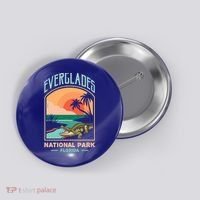 Everglades National Park Us Crocodile Florida Alligators Gift Button thumb 0