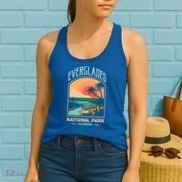 Everglades National Park Us Crocodile Florida Alligators Gift Women's Tank Top thumb 2
