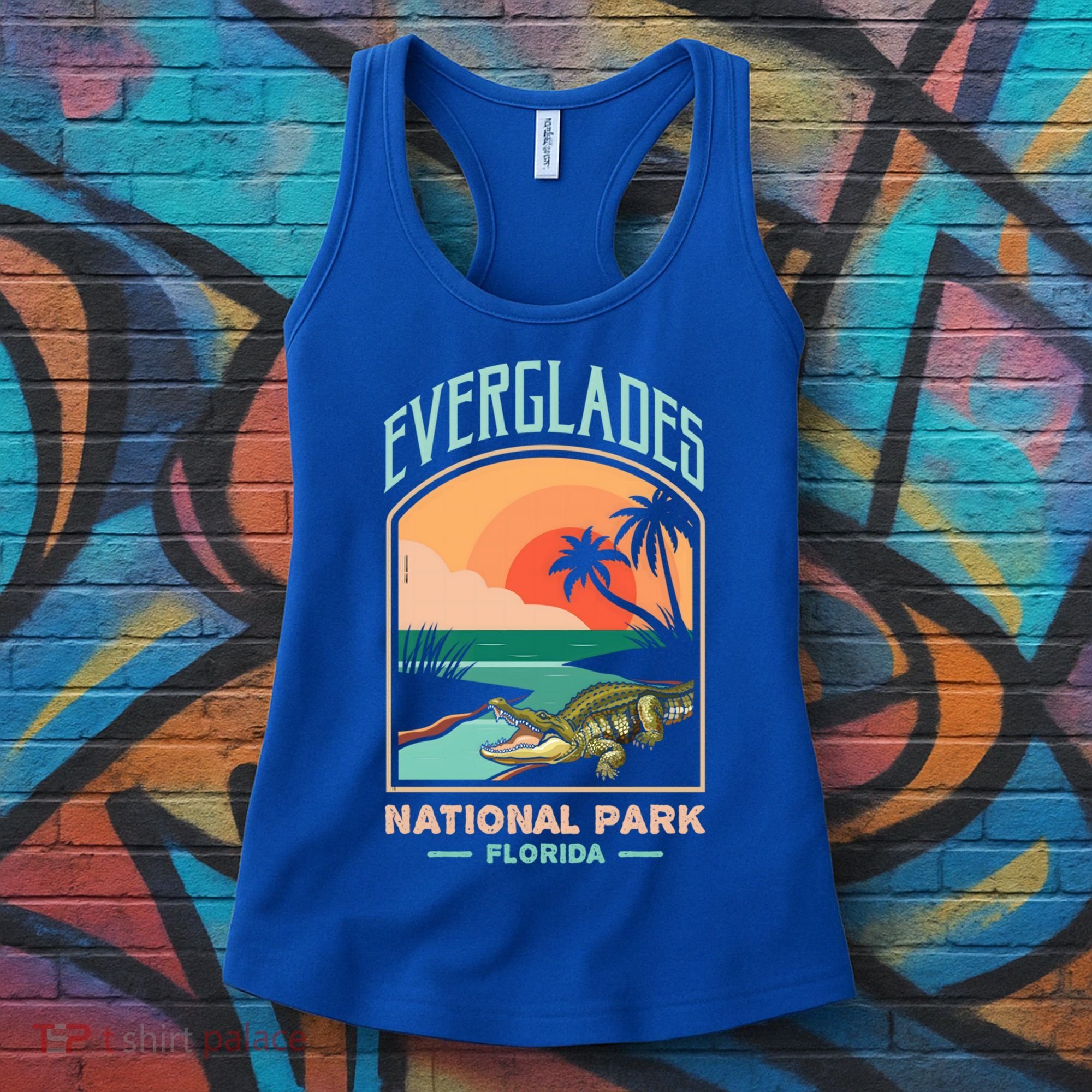 Everglades National Park Us Crocodile Florida Alligators Gift Women's Tank Top