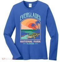 Everglades National Park Us Crocodile Florida Alligators Gift Women's Long Sleeve Shirt thumb 0