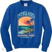 Everglades National Park Us Crocodile Florida Alligators Gift Kids Sweatshirt thumb 0