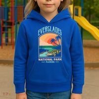 Everglades National Park Us Crocodile Florida Alligators Gift Kids Hoodie thumb 3