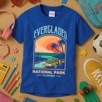 Everglades National Park Us Crocodile Florida Alligators Gift Kids T-Shirt thumb 3
