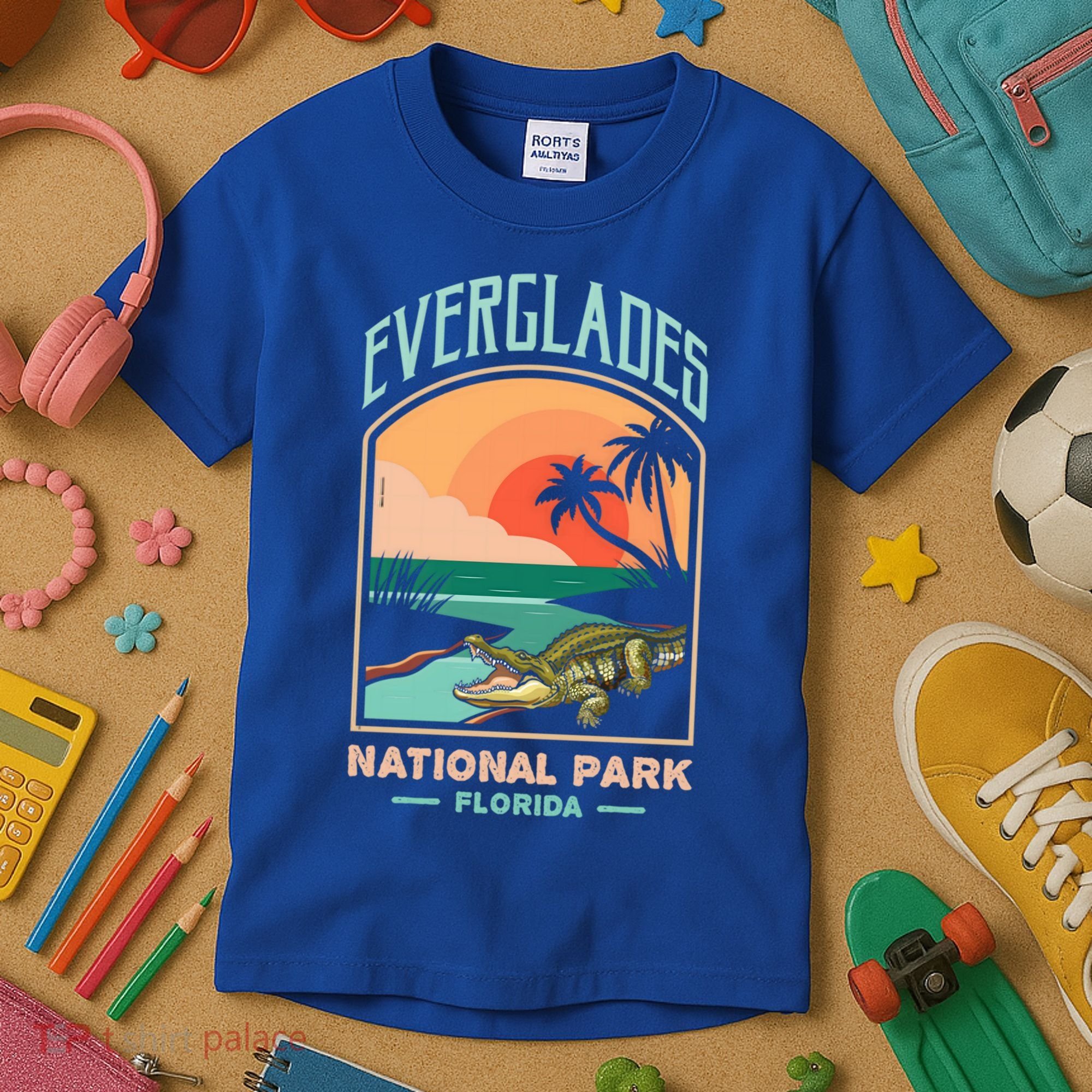 Everglades National Park Us Crocodile Florida Alligators Gift Kids T-Shirt