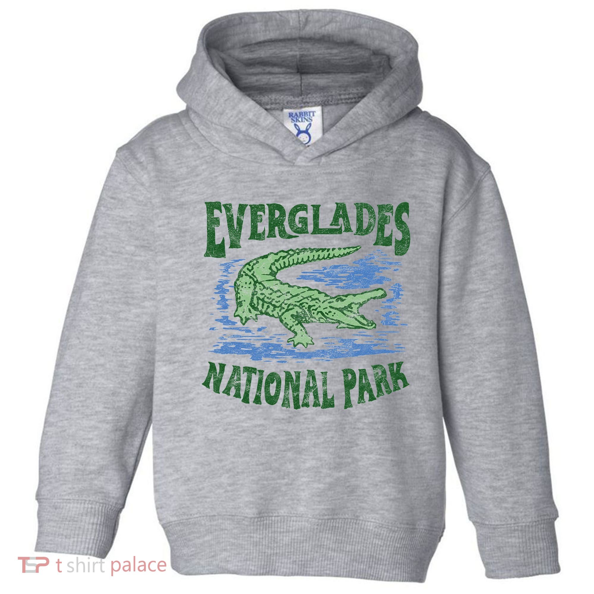 Everglades National Park Florida Retro Alligator Toddler Hoodie