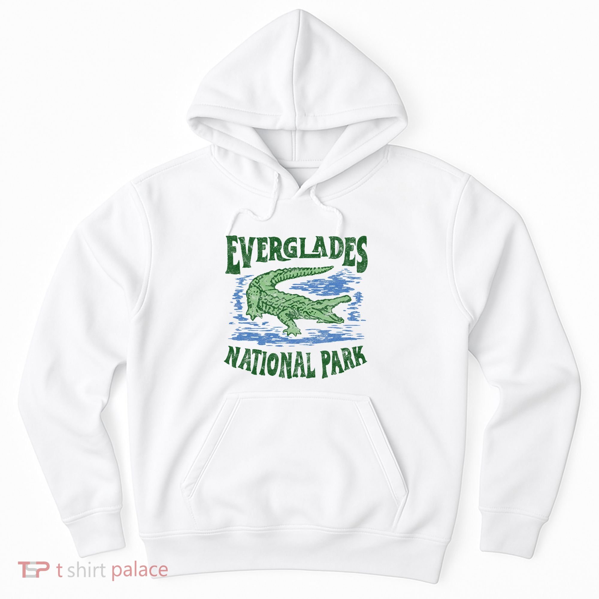 Everglades National Park Florida Retro Alligator Hoodie