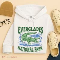 Everglades National Park Florida Retro Alligator Hoodie thumb 4