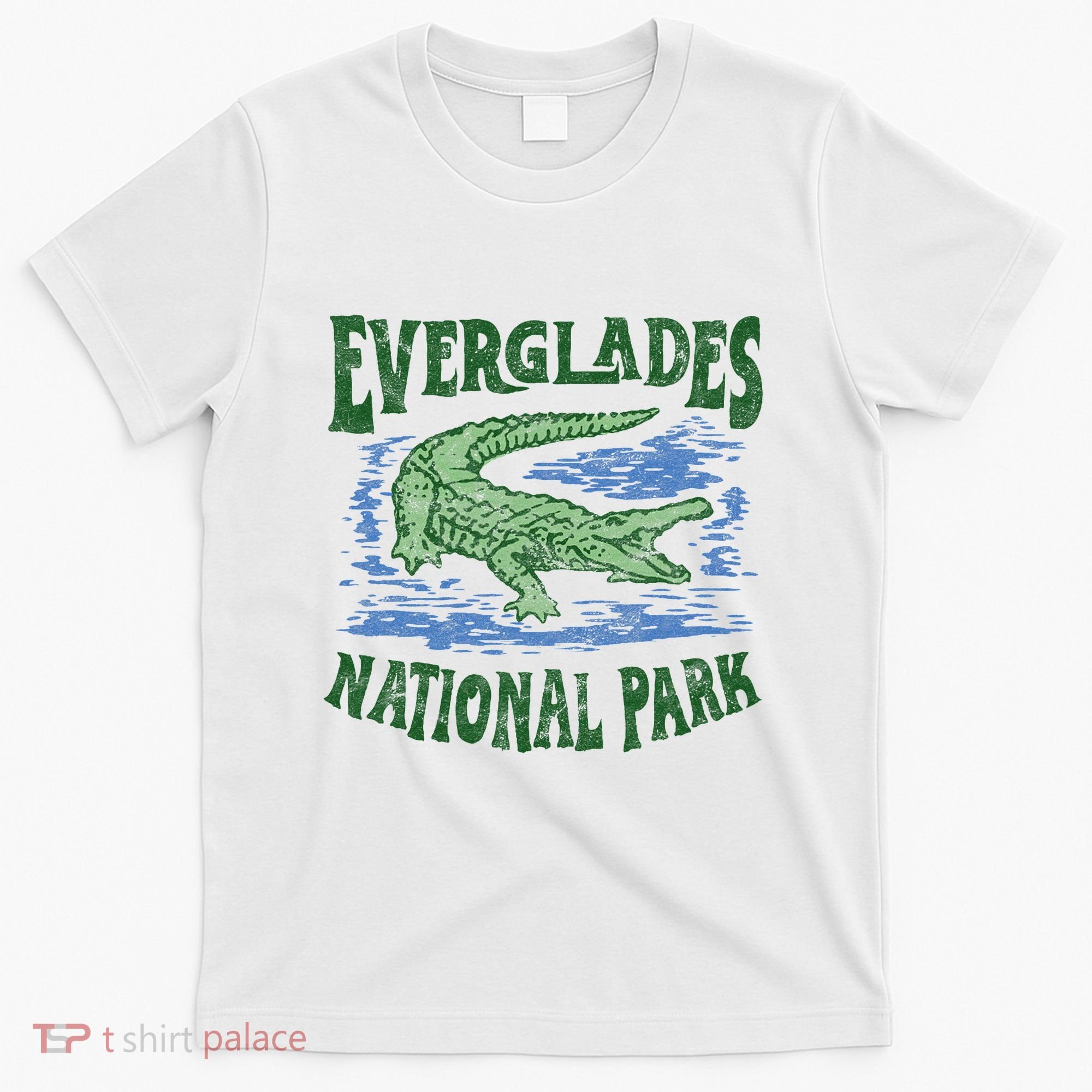 Everglades National Park Florida Retro Alligator T-Shirt