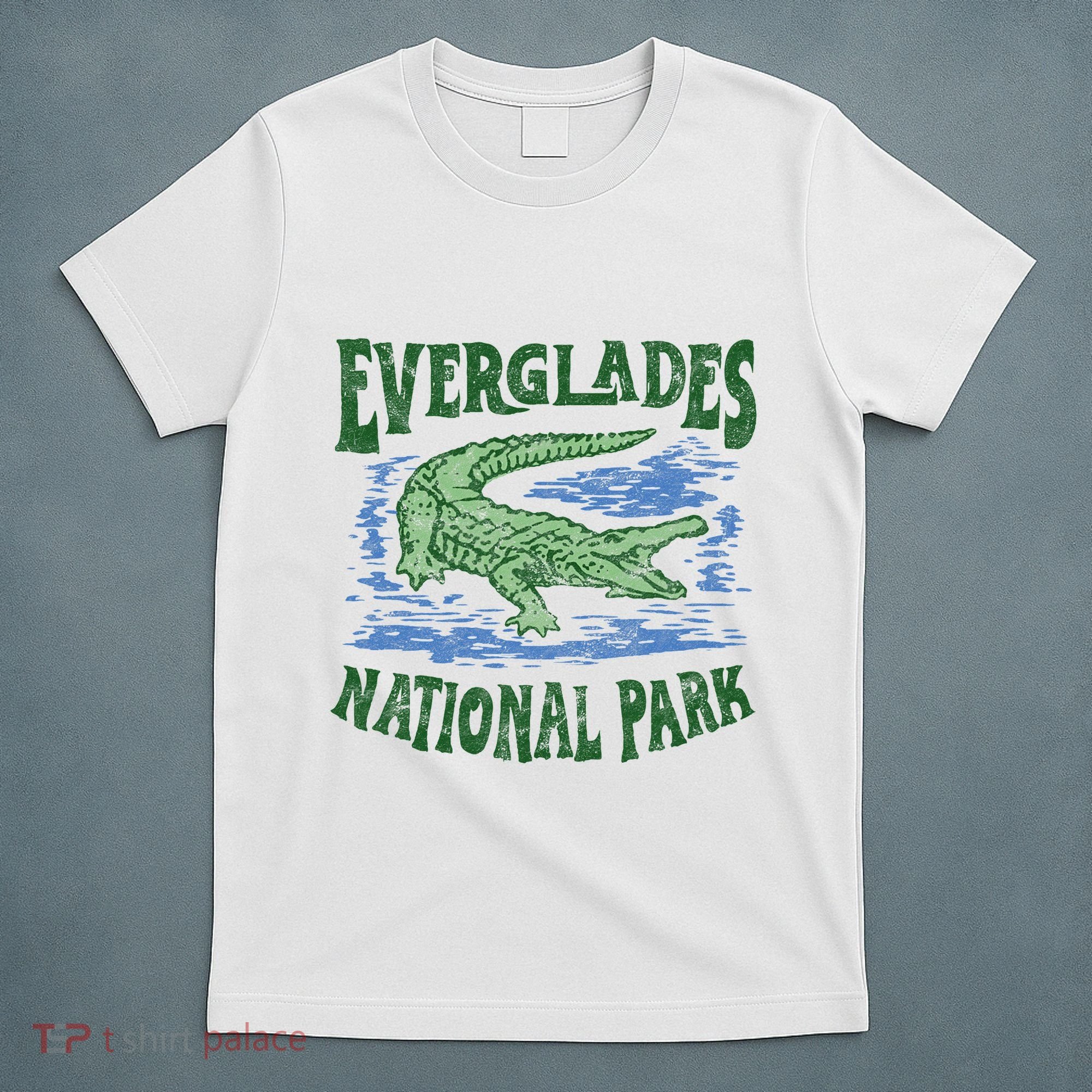 Everglades National Park Florida Retro Alligator T-Shirt