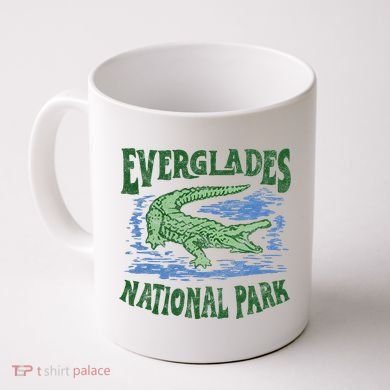 Everglades National Park Florida Retro Alligator Coffee Mug