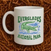 Everglades National Park Florida Retro Alligator Coffee Mug thumb 2