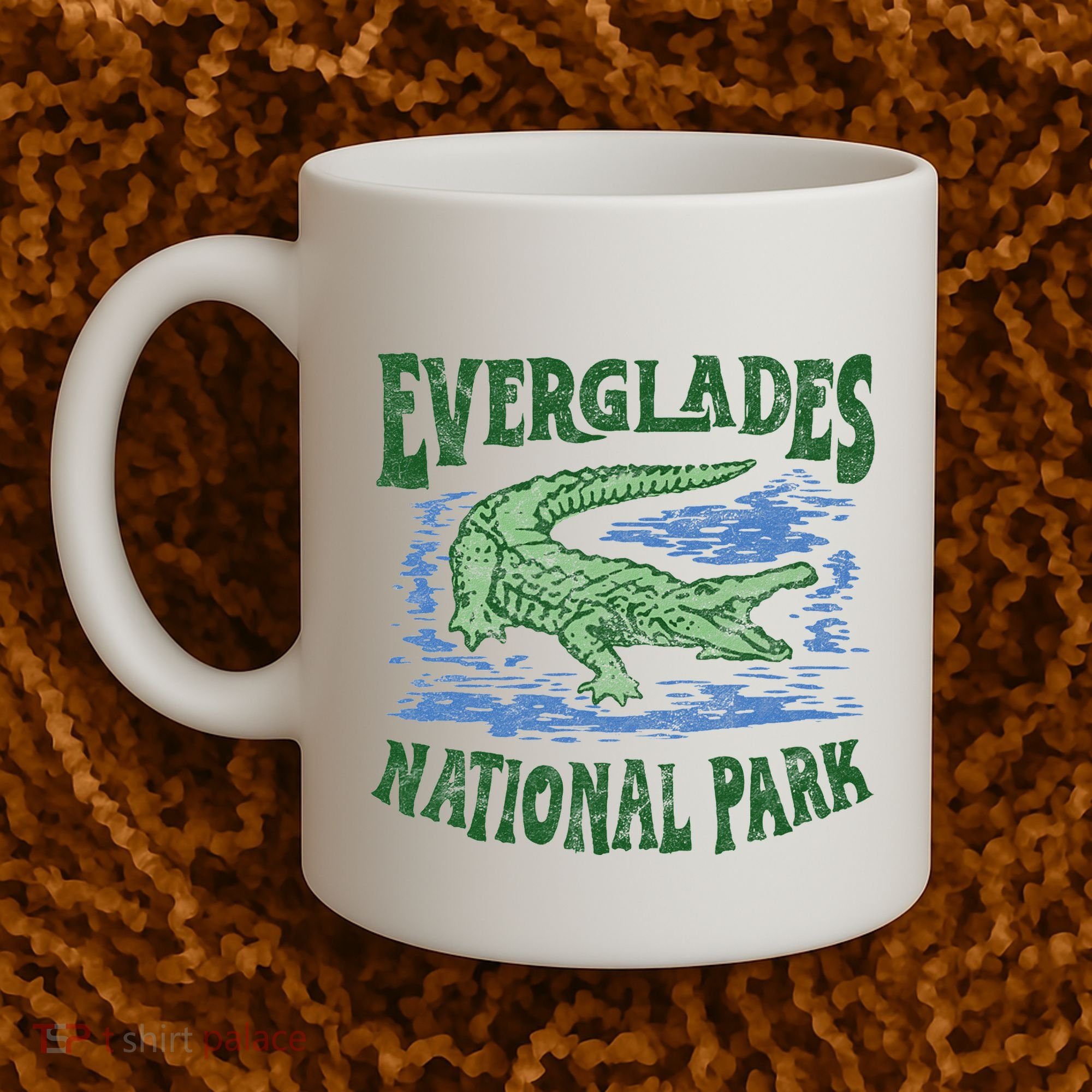 Everglades National Park Florida Retro Alligator Coffee Mug