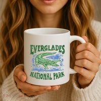 Everglades National Park Florida Retro Alligator Coffee Mug thumb 3