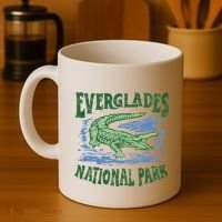 Everglades National Park Florida Retro Alligator Coffee Mug thumb 4