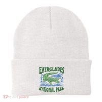 Everglades National Park Florida Retro Alligator Beanie thumb 0