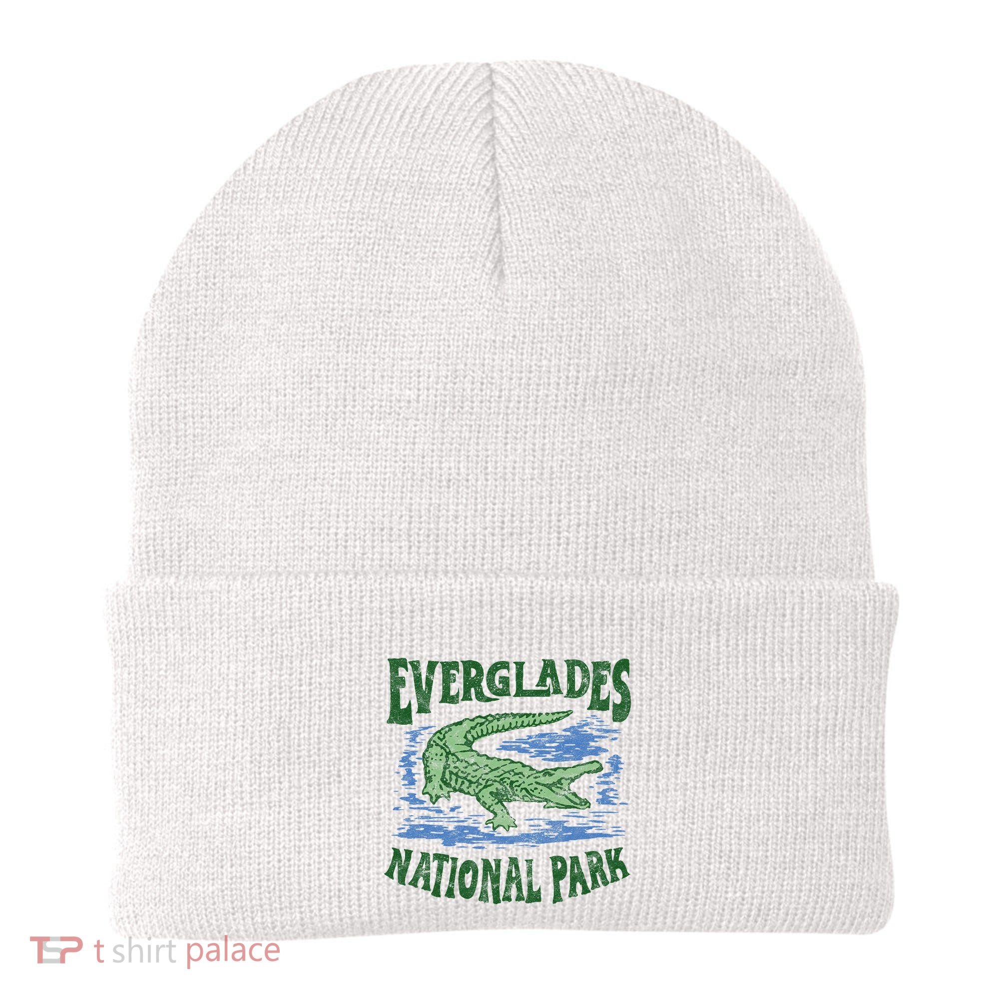 Everglades National Park Florida Retro Alligator Beanie