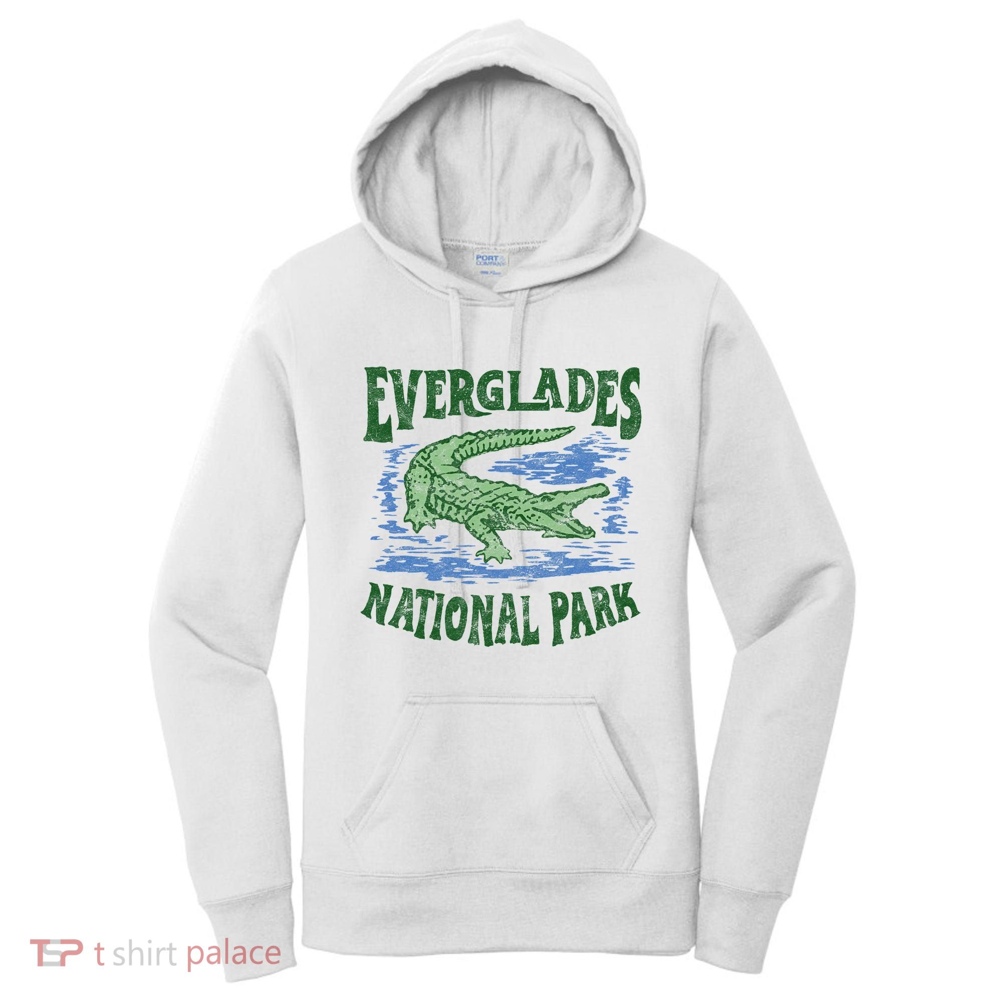 Everglades National Park Florida Retro Alligator Women's Hoodie