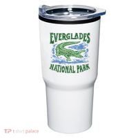 Everglades National Park Florida Retro Alligator Tumbler thumb 0